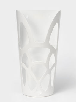 Корзина для пакетов IDEA «Геометрия», пластик, 18×9×35 см, белая