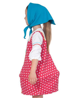 Костюм для девочки Матрешка малиновая р-р. 134