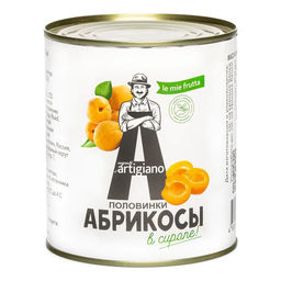 Абрикосы в сиропе половинками "ARTIGIANO" ADU FOOD (850 мл /820 г) CNY