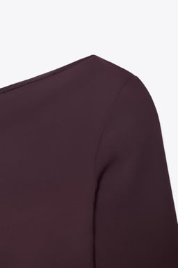 ASYMMETRIC POLYAMIDE T-SHIRT - Zara фото 8