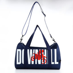 Сумка спортивная на молнии TEXTURA, с подкладкой, длинный ремень, маленький размер, с принтом, синяя