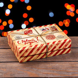 Подарочная коробка сборная Почта, 21 х 15 х 5,7 см - UPAK LAND фото 2