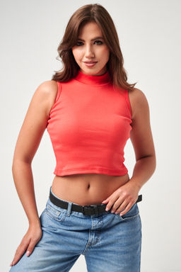 52714 топ укороченный с горлом - Натали фото 74