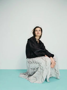 Юбка миди со змеиным принтом / Zarina фото 5