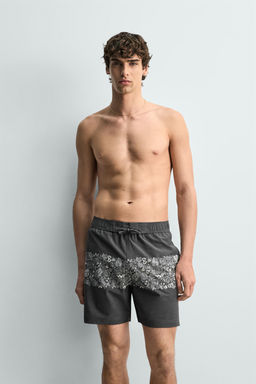 BA?ADOR LARGO ESTAMPADO FLORAL / Marino - Zara фото 5