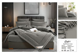 Одеяло Candies Бархатный Сатин с простынёй и наволочками на резинке ODCANBN02 Евро