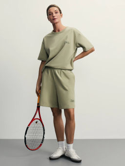 Футболка из футера с принтом / Zarina  фото 2