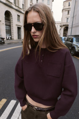 POLO NECK SWEATER WITH POCKET - Zara фото 4