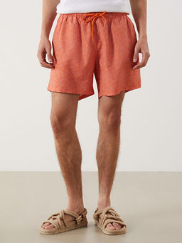 K?sa Boy Desenli Erkek Deniz ?ortu