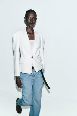 TAILORED BLAZER WITH PRONOUNCED SHOULDERS - Zara фото 3