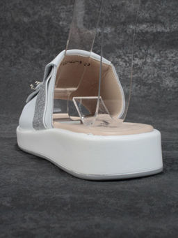 08-PED122-1 WHITE Босоножки женские (натуральная кожа)