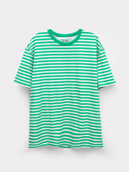 Футболка мужская в зеленую полоску зеленая полоска 111785-1 - Mark formelle фото 5