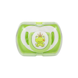 Ортодонтическая силиконовая пустышка с боксом для хранения 0+, лягушка 7123992 - Mamajoo фото 3