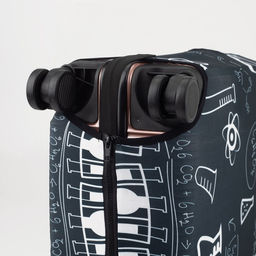 Чехол на чемодан 28, цвет чёрный - Simaland фото 6