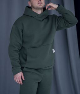 Костюм утепленный футер 3-нитка начес , хаки 265 - Knitka wear фото 8