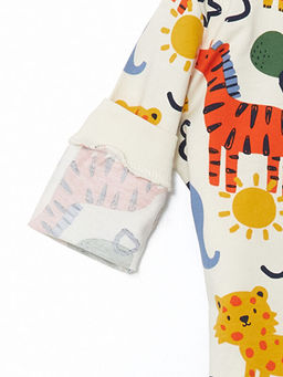 Bisiklet Yaka Bask?l? K?z Bebek Pijama ?st - Waikiki фото 3