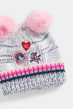 Mothercare / Шапка бинни с люрексом и бейджами  фото 2