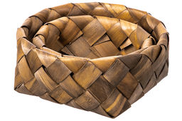 Набор 2 корзин 1 корзинка 22*22*9 см, 1 корзинка 17*17*7 см, коричневый