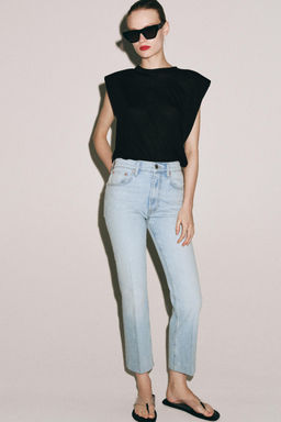 JEANS ZW COLLECTION BOOTCUT TIRO MEDIO / Azul claro - Zara фото 4