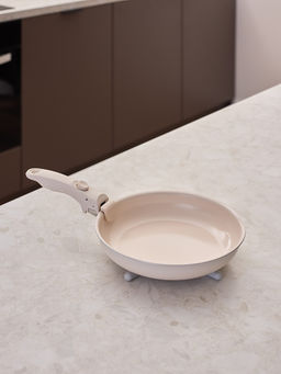 Набор посуды для приготовления со съемной ручкой smart ceramic, 7 предметов, цвета топленого молокатермо