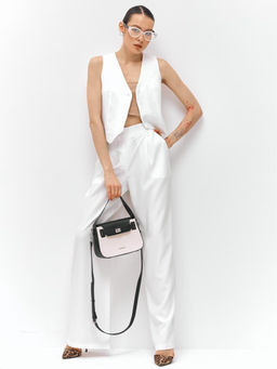 K11359 Костюм двойка: жилет и брюки БЕЛЫЙ