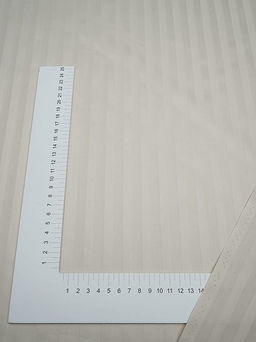 Сатин-страйп цв.Св.бежево-молочный (1см*1см), ш. 2.2м, хлопок-100%, 120гр/м.кв. - Купава фото 2