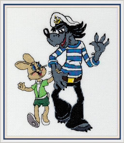 Klart набор для вышивания Союзмультфильм CMF-8-570 Ну, погоди! 16 х 19 см
