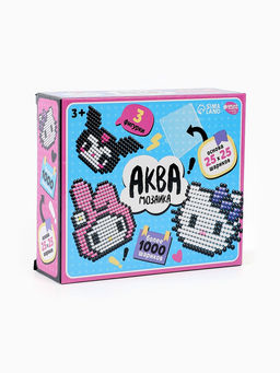 Аквамозаика Китти, более 1000 шариков, 3 фигурки