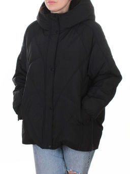 9913 BLACK Куртка зимняя женская (150 гр. холлофайбер)