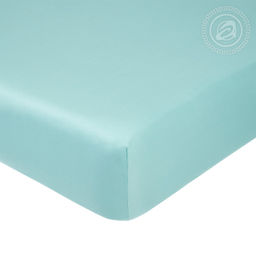 Простыня на резинке "Бирюзовый" 140*200*25/1 шт. - 140*200*25 Гламур с простынью на резинке