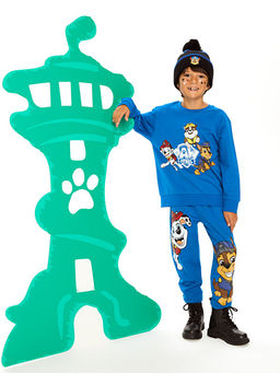 Bisiklet Yaka Paw Patrol Bask?l? Uzun Kollu Erkek ?ocuk Sweatshirt ve E?ofman Alt? - Waikiki фото 3