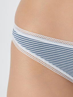 Цена за 2 штуки! Трусы слипы женские в полоску - Mark formelle фото 5