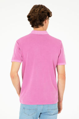 Мужская фиолетовая базовая футболка - U.s. polo assn фото 5