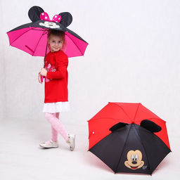 Зонт детский с ушами Минни Маус 70 см - Disney фото 6