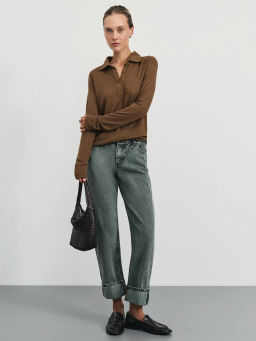 Джинсы прямого фита с подворотами ZR2510092322-107 / Zarina