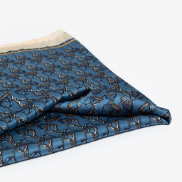 Платок женский MINAKU р-р 70*70 см, цвет синий  фото 2