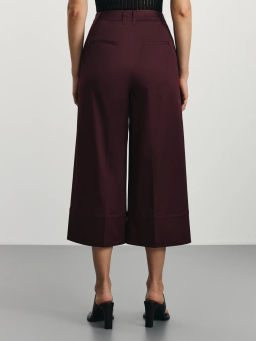 Укороченные брюки из хлопка / Zarina  фото 3