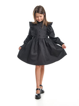 Платье черное нарядное для девочки 33-24251 черный - Mini maxi фото 7