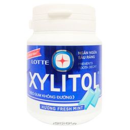 Жевательная резинка Свежая Мята Xylitol Fresh Mint Lotte, Вьетнам, 58 г Акция