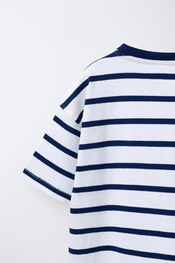 CAMISETA RAYAS HEAVY WEIGHT TEXTO / Marinos / Crudos - Zara фото 4