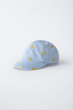 EMBROIDERED LEMON DENIM CAP - Zara фото 2
