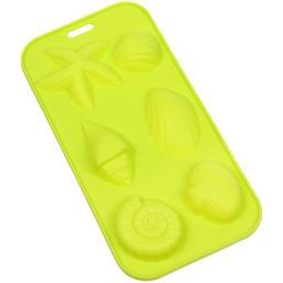 Цена за 3 шт. Форма для льда силиконовая "Морской микс" 20*10см, цвета микс