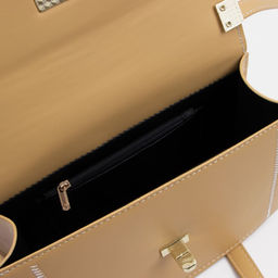 Сумка-мессенджер на застёжке, цвет жёлтый - Simaland фото 3