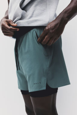 Pantal?n corto de doble capa con DryMove - H&m фото 11