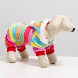 Комбинезон Радуга с капюшоном, размер L (ДС 35 см, ОГ 45 см, ОШ 35 см) - Simaland фото 15