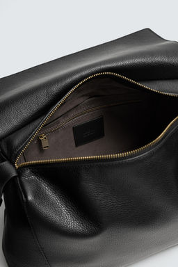 LEATHER CROSSBODY BAG L LIMITED EDITION - Zara фото 14