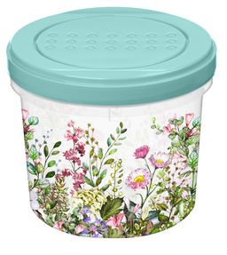 Цена за 2 шт. Банка с завинчивающейся крышкой 0,7л с декором "Цветущий луг" (микс) 223110590/00