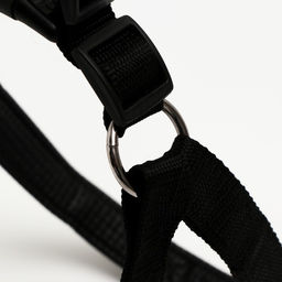 Шлейка Комфорт комбинированная, 2,5 см, ОШ 55-60 см, ОГ 60-65 см, чёрная - Пижон фото 3