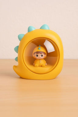 Ночник Baby dino, yellow (10 см), пластик