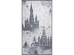 Полотенце махровое 6с103.412ж1 Зимняя сказка(графит5) 50х90см